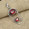 Драгоценный камень красный гранат из стерлингового серебра 925 пробы, драгоценные подвески ручной работы для нее