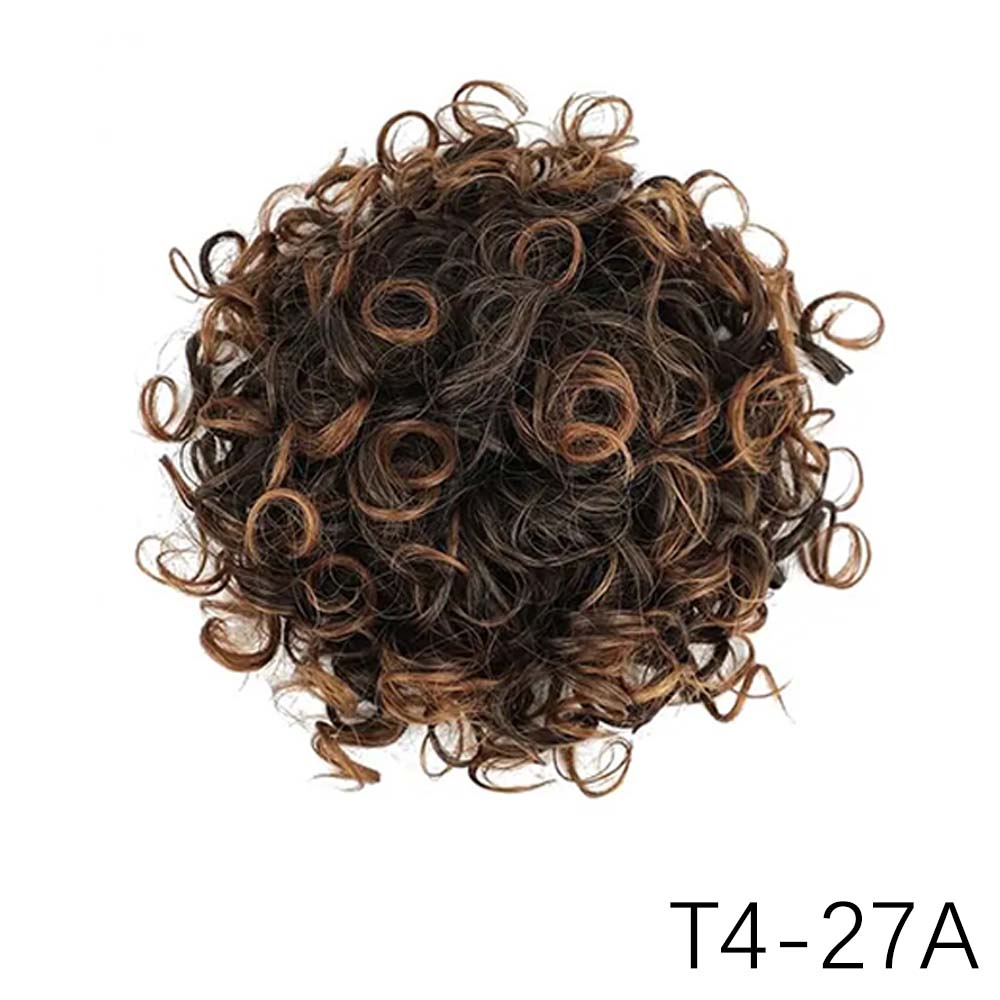 MISS WIG Синтетический беспорядочный пучок волос, 60 г, эластичный шнурок, свободные вьющиеся волосы, булочки, наращивание парика для женщин, косплей