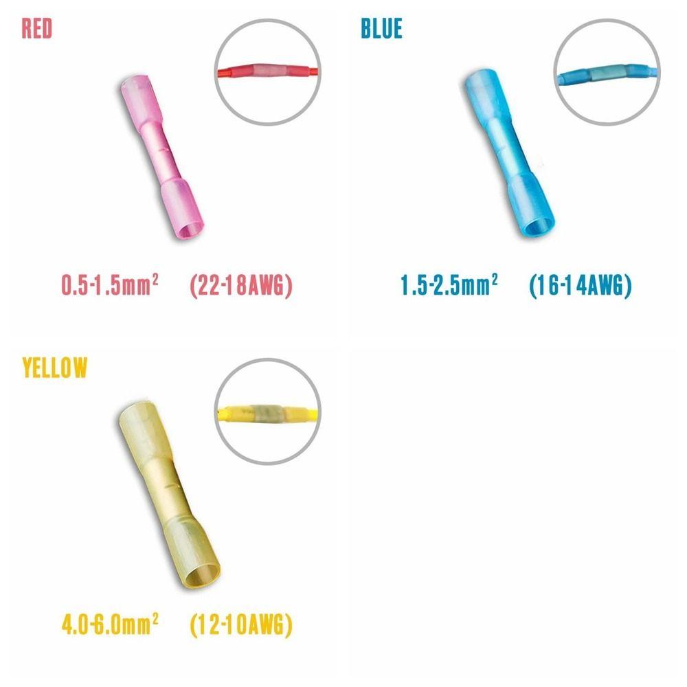 20 Pcs Connectors Kit Crimp Terminals Waterproof Wire Connection Pipe Heat Shrink Connectors Home
