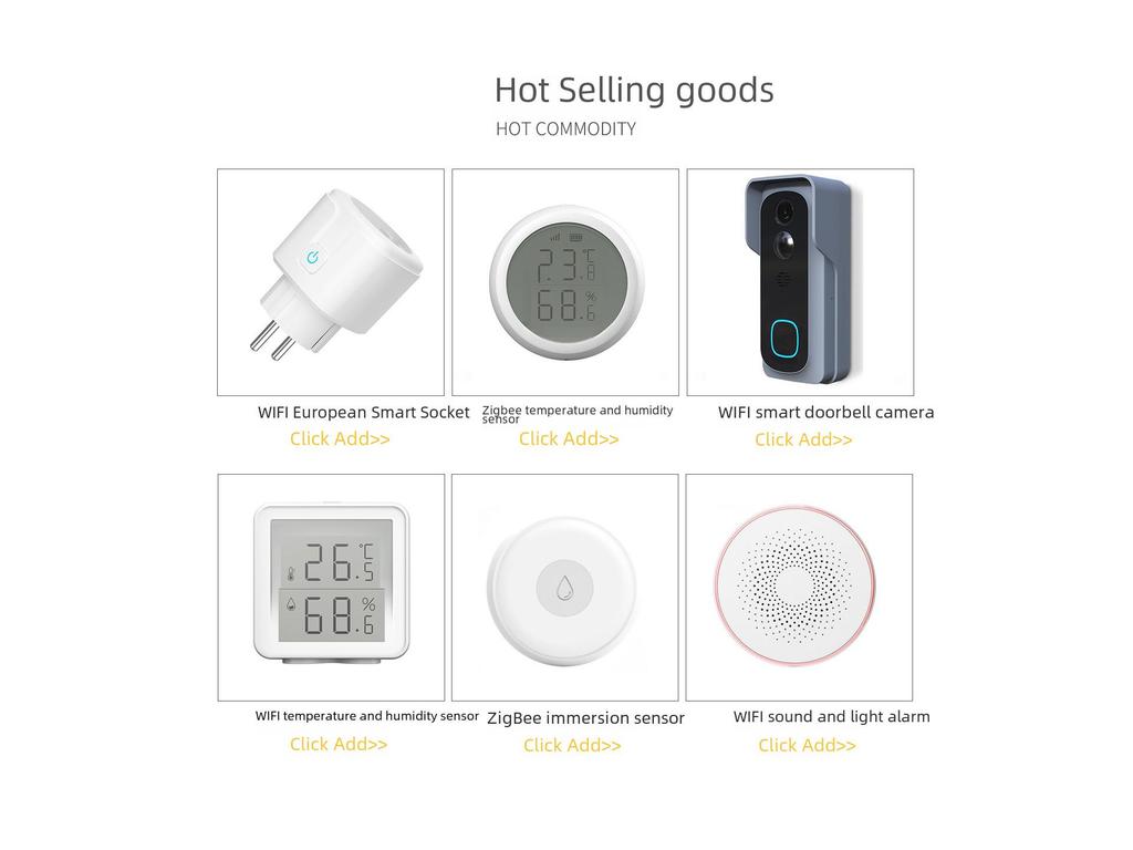 Датчик температуры и влажности для умного дома Tuya Zigbee