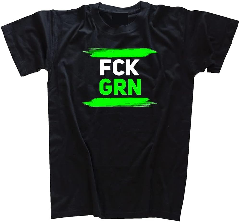K GRN Fu k Green Green Plague Inability Corruption Government Discontinued Cotton Men T Shirt