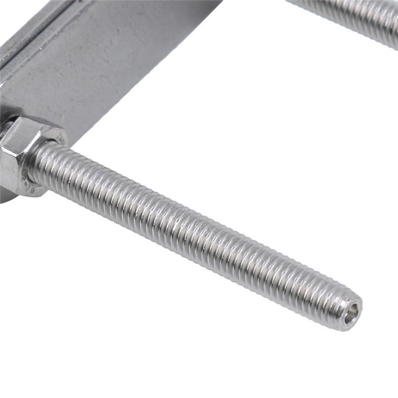 Stainless Steel 304 Marine Rigging Bow Stern Eye U-Bolt for Boat Hardware Parts Pipe Clamp Stainless Steel Marine Bolt
