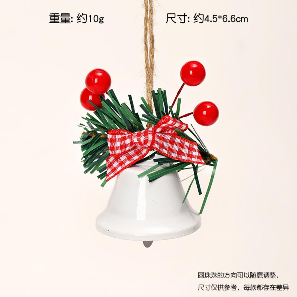 Рождественские кованые железные колокольчики, украшения для рождественской елки, аксессуары для DIY, реквизит, украшения для окон