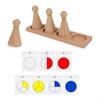 Math Fractions People Toy Wooden Learning Toys Homeschool Supplies Fraction Games Teaching