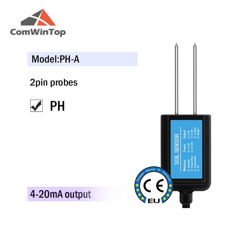 Measure Soil Moisture Temperature Humidity EC PH NPK 4-20mA 0-5V RS485 Modbus Soil Sensor