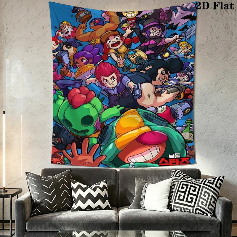 Brawl Stars Pattern Home Decor Tapestry, Wall Hanging, Decorative RV Wall Cloth.SGT0917059