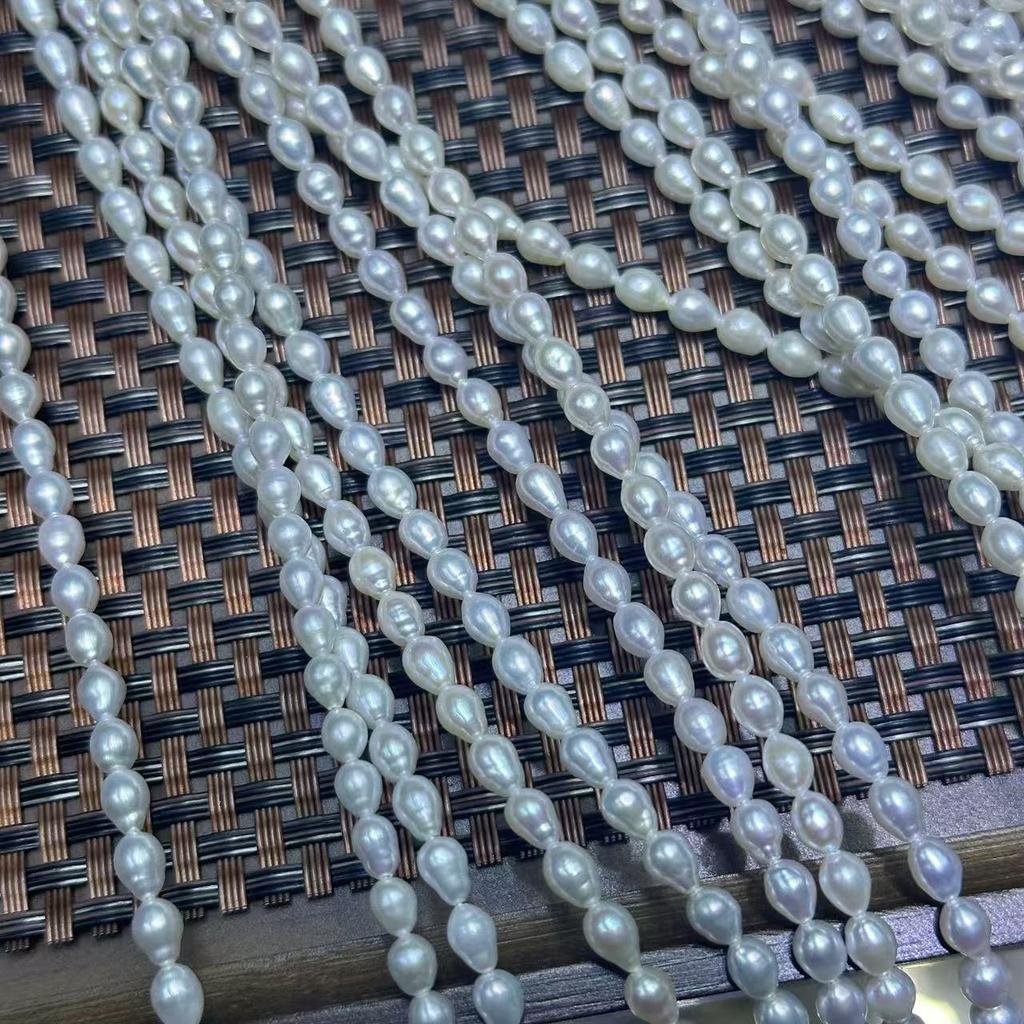 Ожерелье из пресноводного жемчуга Акойя, 2-6 мм, сильный блеск, Кеши, полуфабрикат, DIY жемчужные украшения