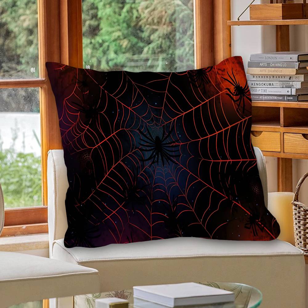 Halloween Spider Web Decoration Pillow Cover Design Cushion Cover Decor Holiday Decorati