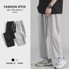 Мужские летние повседневные серые спортивные штаны: Модные свободные прямые брюки Nine Point в корейском стиле