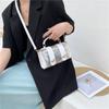 2022 Women Shoulder Bag PVC Transparent Graffiti Messenger Female Bag Small Designer Handbag Purse Crossbody Bags for Women