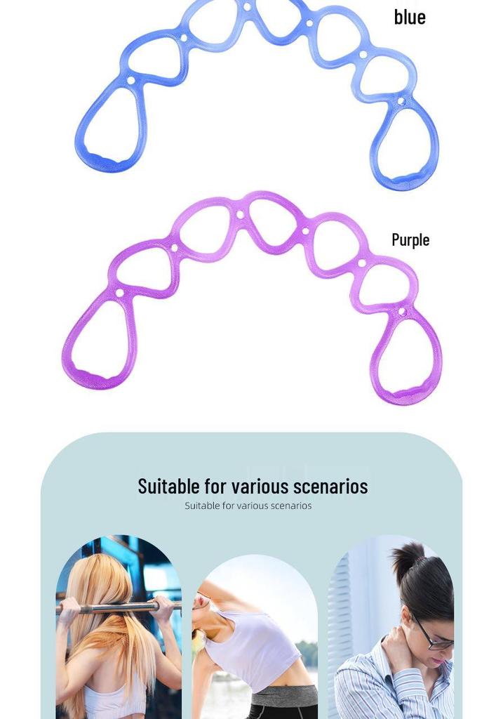 7-Hole Elastic Resistance Band for Yoga & Strength Training