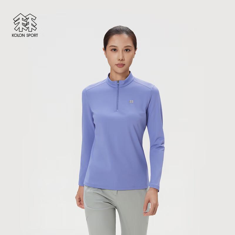 Женский топ с молнией до середины и длинным рукавом из микрофлиса KOLON SPORT