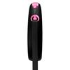 Flexi Black Design Tape, Medium (Under 25kg), 5m, Pink [Dog Lead]