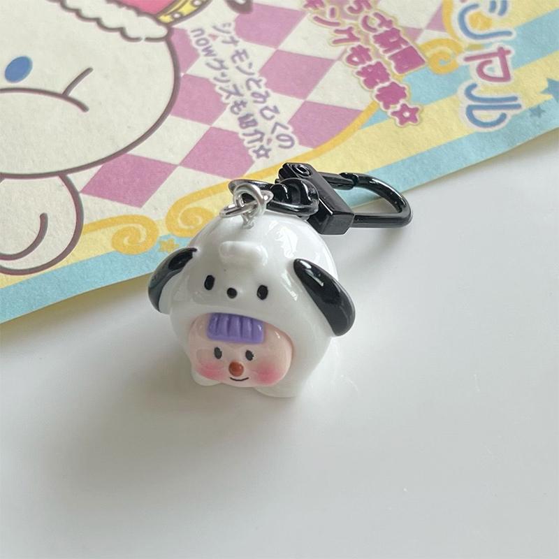 Брелок в виде мультяшной куклы, симпатичная трехмерная кукла, брелок, подвеска, креативный рюкзак, украшения, аксессуары, подарки