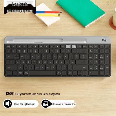 Logitech K580 Беспроводная Bluetooth Ультратонкая Бесшумная Клавиатура для Нескольких Устройств