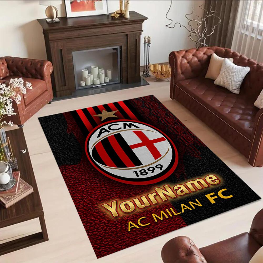 Ac Milan Customized Name Area Rug Suitable for Hallway Living Rooms Study room Foyer Antislip Carpet Office home decor