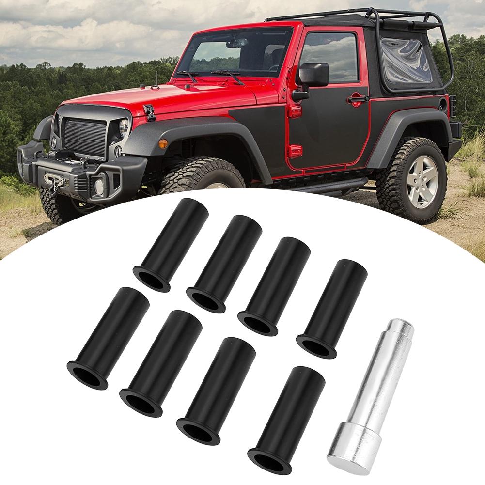 Комплект из 8 штук втулок для шкворней дверных петель, подходит для Jeep Wrangler JKU 07 18 2-дверный
