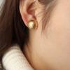 3Pairs/Set Women Metal Jewelry Geometry Pattern Scrub Gold Earrings Round Oval Punk
