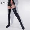 Fashion Comemore Sexy Over The Knee Boots Ladies Winter Shoes Mid Heel Thigh High Boot Black Red 2024 Punk Style Women Boots Big Size 44
