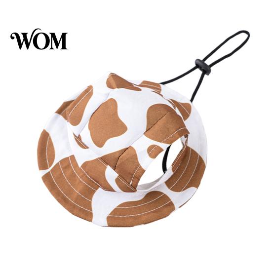Soft Pet Hat Dog Sun with Ear Holes, Wide Brim Protection Hat, Adjustable Durable Drawstring for Small And Medium Dogs Outdoor Walking Hiking