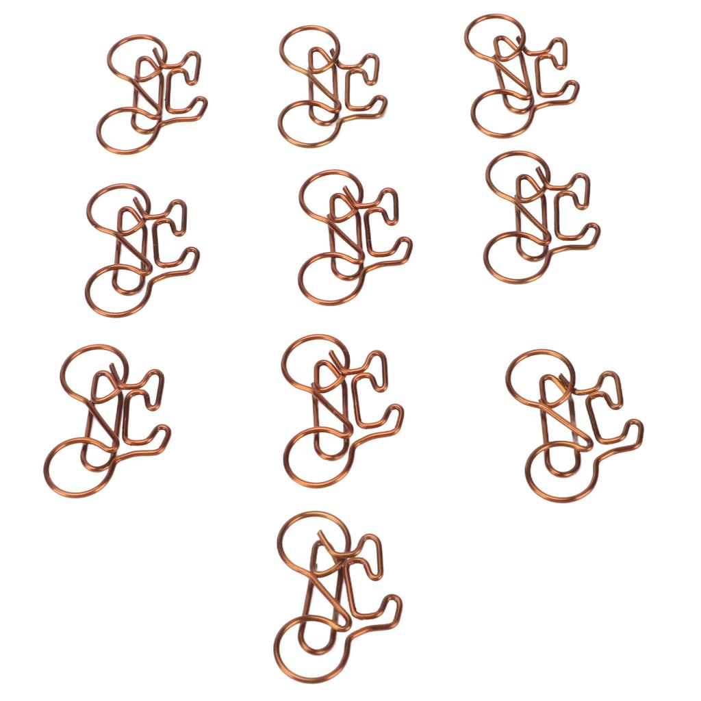 100 шт. забавные скрепки в форме милых велосипедов для гальванического процесса, скрепки для офисов, дома, школы