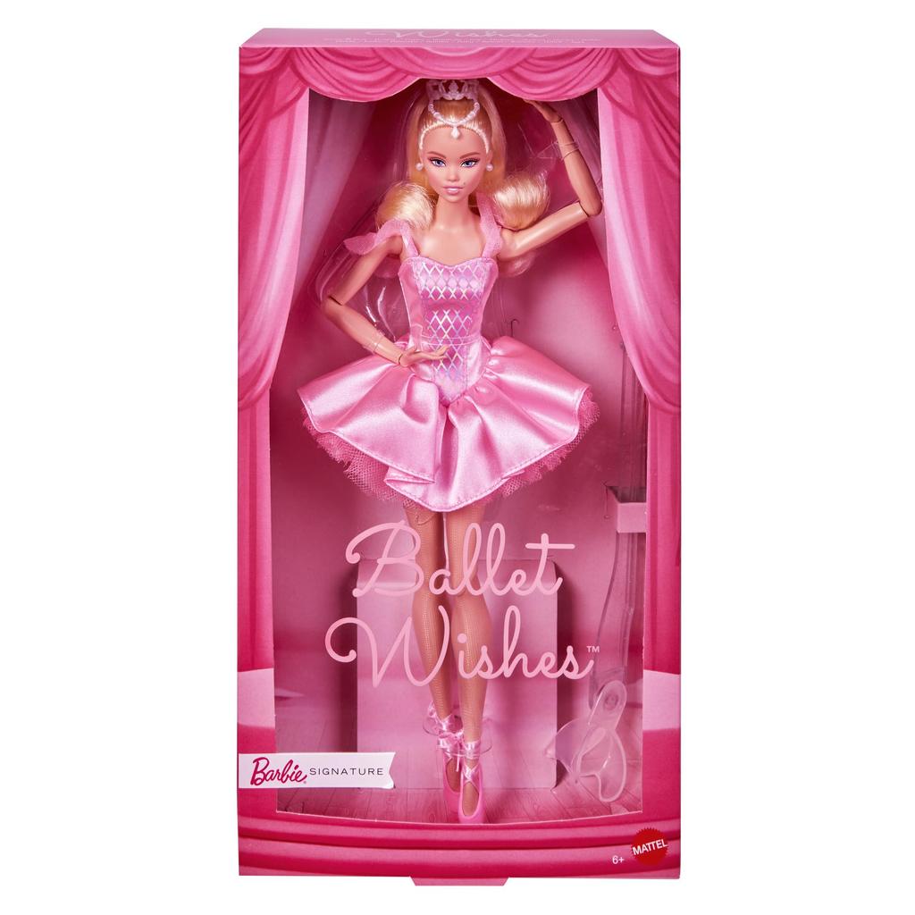 Barbie Ballet Wishes Signature Dress Up Barbie Doll Ages 6 and Up Pink JBJ09 Doll/House
