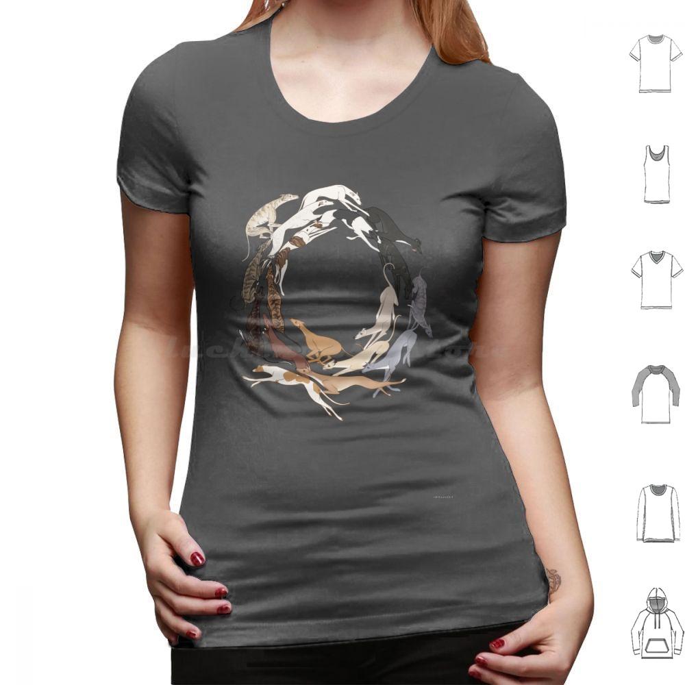 Футболка Greyt Hound Romp 6XL Хлопок Прохладная футболка Грейхаунд Борзая Грейхаунд Борзая Гальго Лурчер Уиппет Итальянская борзая Собака Тигровая