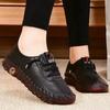 Large-size Beef Tendon Shoes with Shallow Mouth and Single Roman Soft-soled Women's Footwear Shoes