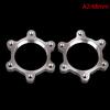 2Pcs Bicycle Bike Freewheel Threaded Hubs Disk Disc Brake Rotor Flange Adapter