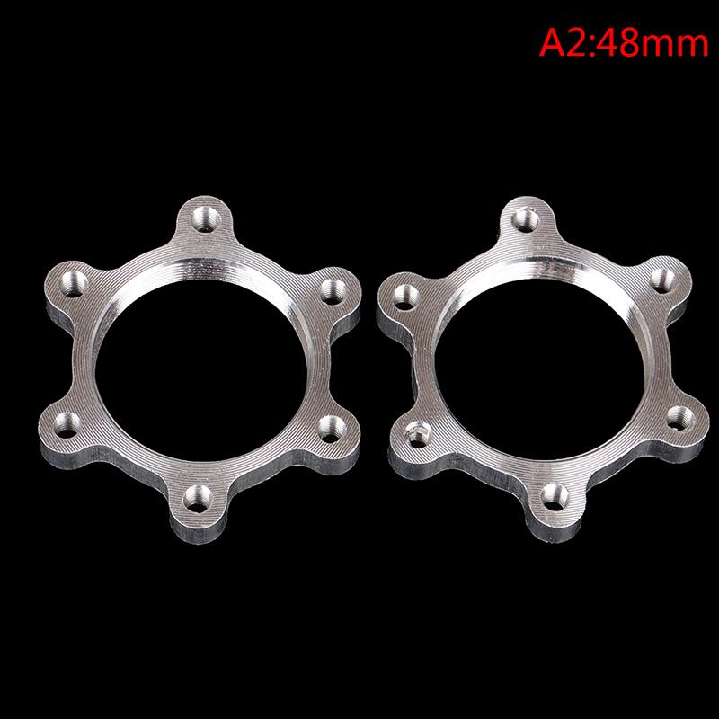 2Pcs Bicycle Bike Freewheel Threaded Hubs Disk Disc Brake Rotor Flange Adapter