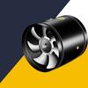 Канальный вентилятор Мощная вентиляция Металлический Высокоскоростной Медный двигатель Круглый вытяжной вентилятор для ванной кухни подвала Черный 6 дюймов 150x135 мм / 5,9x5,3 дюйма