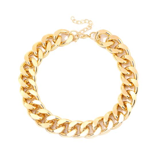 Унисекс Толстая Цепочка Короткое Ожерелье Хип-Хоп Вечеринка Клуб Заявление Ювелирные Изделия Подарок