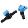 5pcs 16mm in-Line Ball Valve Black & Blue Water Valve Aquariums Hose Valve  Water,Oil,Gas