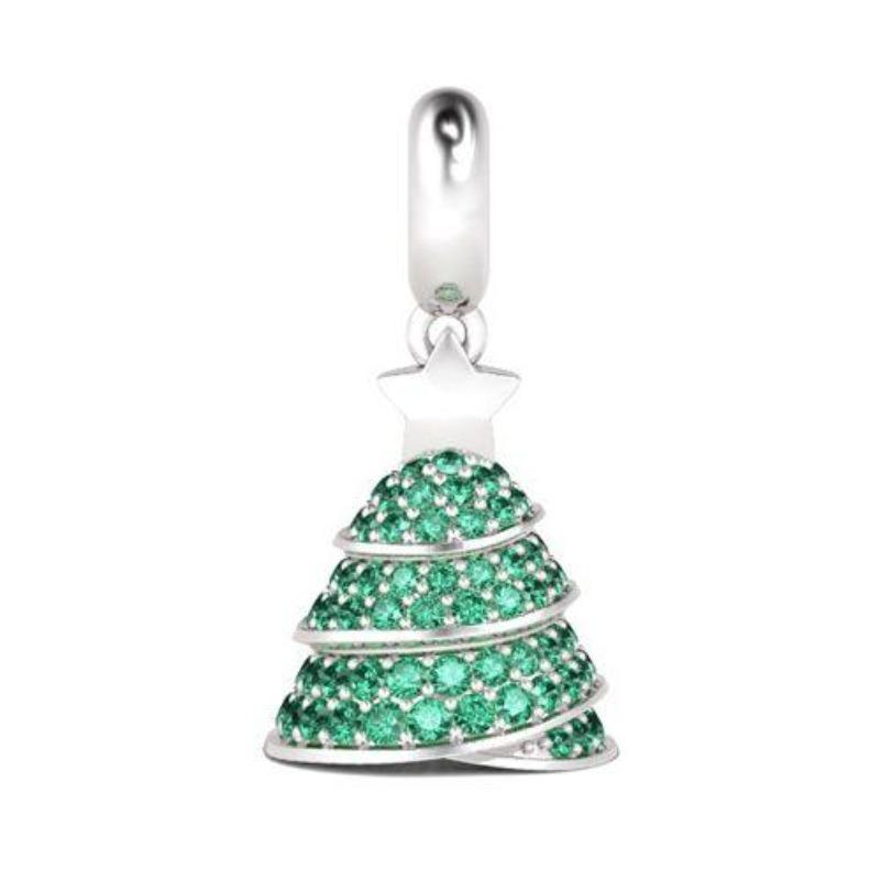 New Copper Plating Charming Apple Snowman Christmas Reindeer Pendant Fit Original Necklace Bracelets Diy Christmas Jewelry Gifts