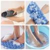 TPR Back Scrubber Solid Color Back Massage Cleaning Brush Exfoliating Brush Mat  Wash Feet