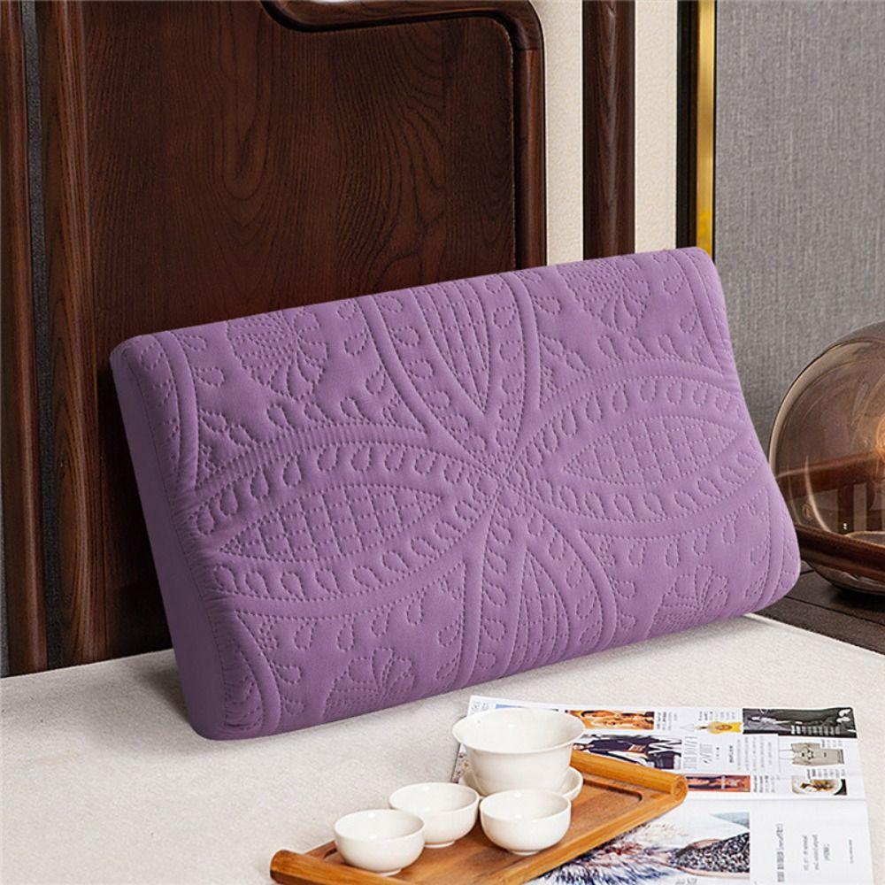 Soft Latex Pillowcase Waterproof Pillow Cover Comfortable Foam Pillow Case Household