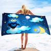 Cartoon Owl Series Seaside Vacation Beach Towel Swimming Bath Towel Microfiber Sports Towel