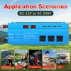 3000W (Peak) DC 12V To 240V 1500W Rated Pure Sine Inverter 4 USB Ports 2 AU/Universal AC Sockets Suitable For Camping Home Use