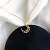 Moon Star Moon Hollow Diamond Necklace for Women Korean Collarbone Chain Simple Trendy Fashion Temperament