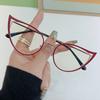 New In Metal Frame Vintage Anti Blue Light Cat Eye Glasses Women Luxury Brand Designer Popular Myopia Prescription Optical Frame