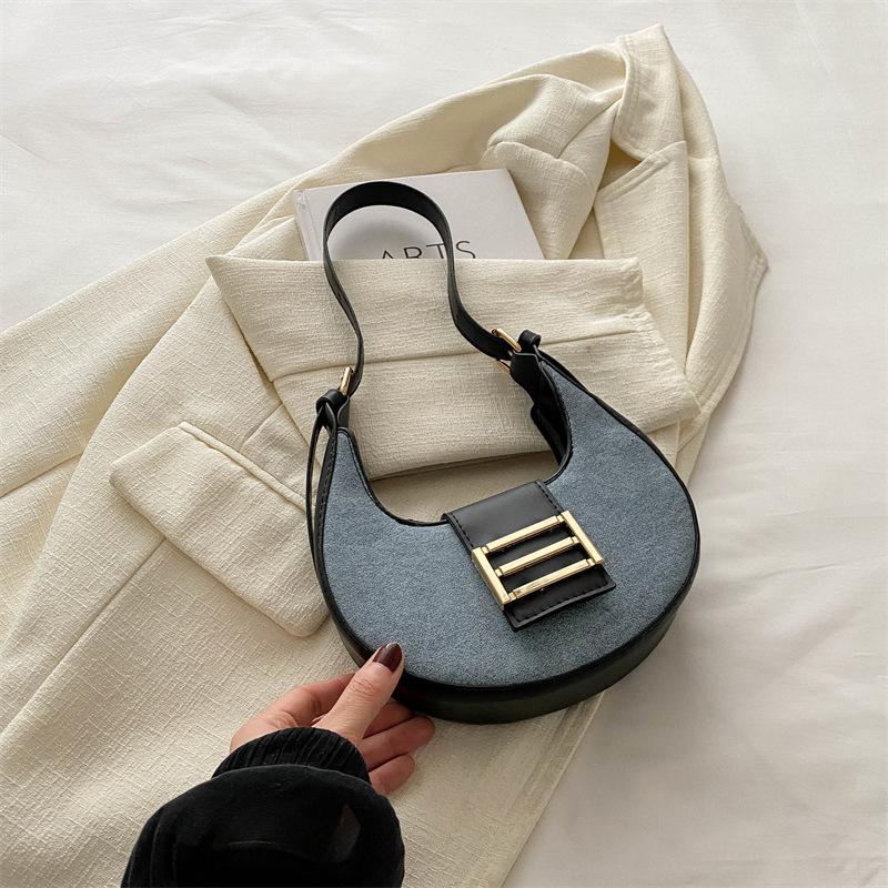 Модные сумки для женщин на весну Простой новый стиль для женских сумок Модные сумки для подмышек Сумки-полумесяцы на одно плечо
