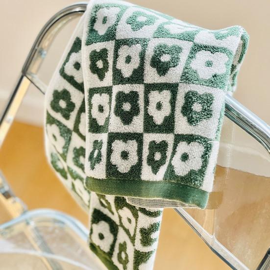 Полотенце для мытья, сильное водопоглощение, дизайн с цветочным принтом, чистый хлопок, для детей и взрослых, полотенце для чистки лица, рук, товары для дома