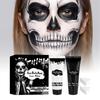 Halloween Face & Body Paint Set Party Skeleton Makeup Realistic Effect Cosplay Props