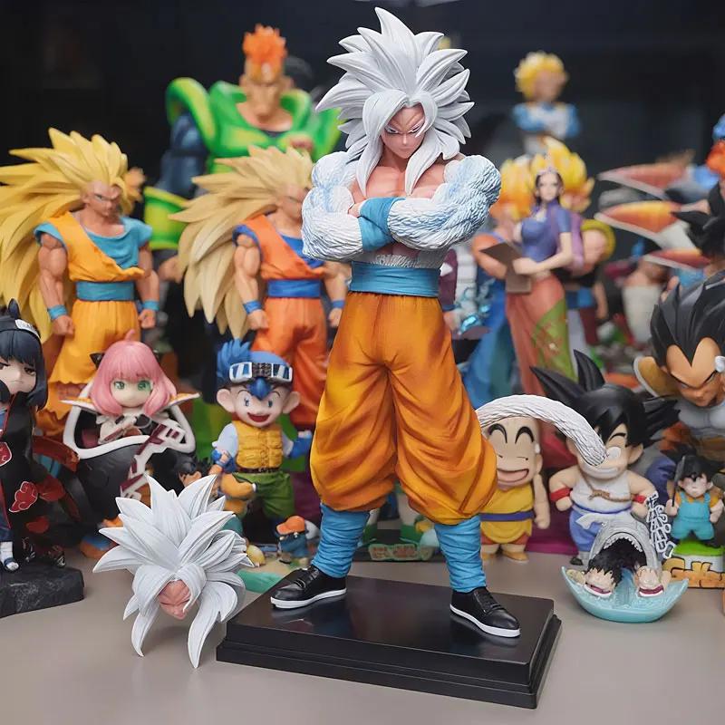 32 см Аниме Фигурка Dragon Ball Z Фигура Супер Сайян 5 Сон Гоку Статуэтка Действия ПВХ Модель Настольное Украшение Коллекция Игрушки Подарки