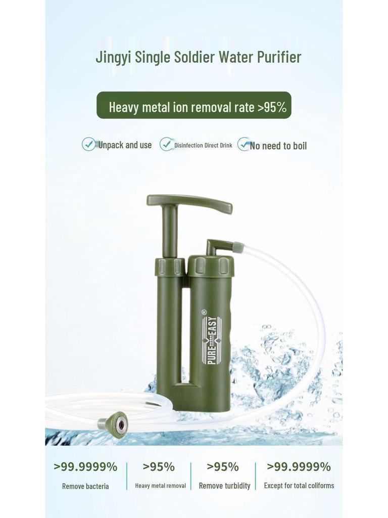 Portable Emergency Water Purifier for Outdoor Camping & Disaster Relief