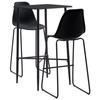 VidaXL 3-Piece Bar Set Bistro Furniture Pub Table and Chairs Counter Furniture Restaurant Kitchen Home 279921