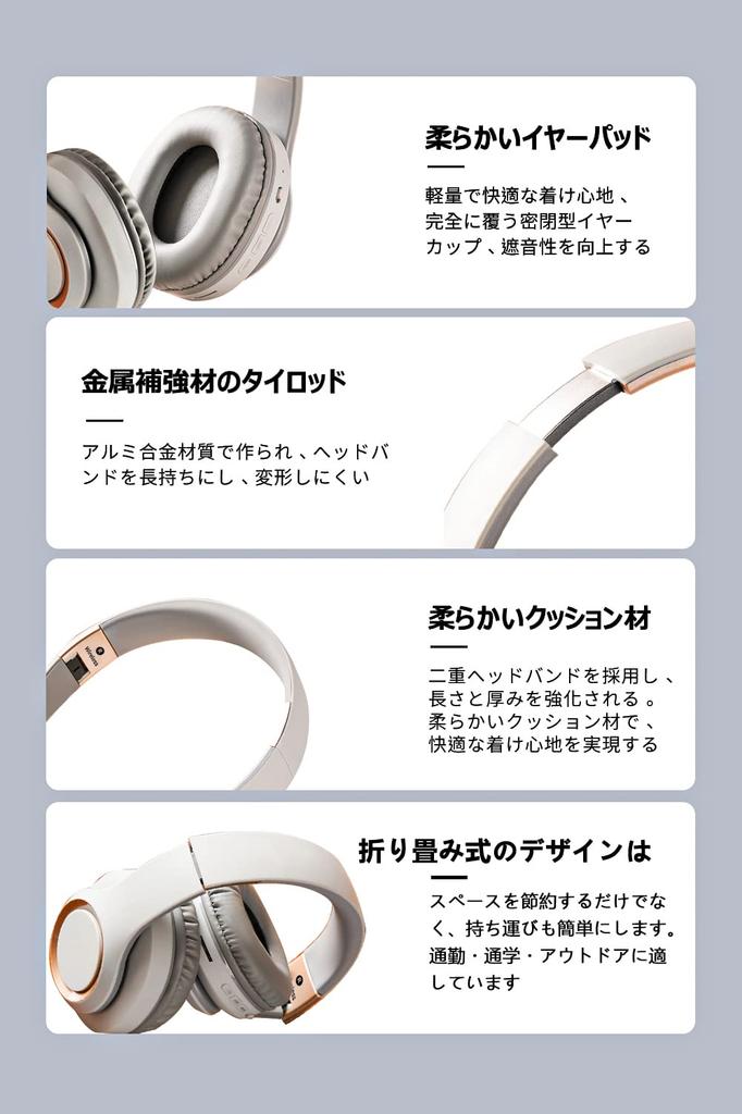 Беспроводные Bluetooth Low Легкие и 40-мм HD Драйвер Инструкции для Веб- и Zoom-звонков 5.3 Накладные наушники, Задержка, Дизайн с закрытой задней частью,