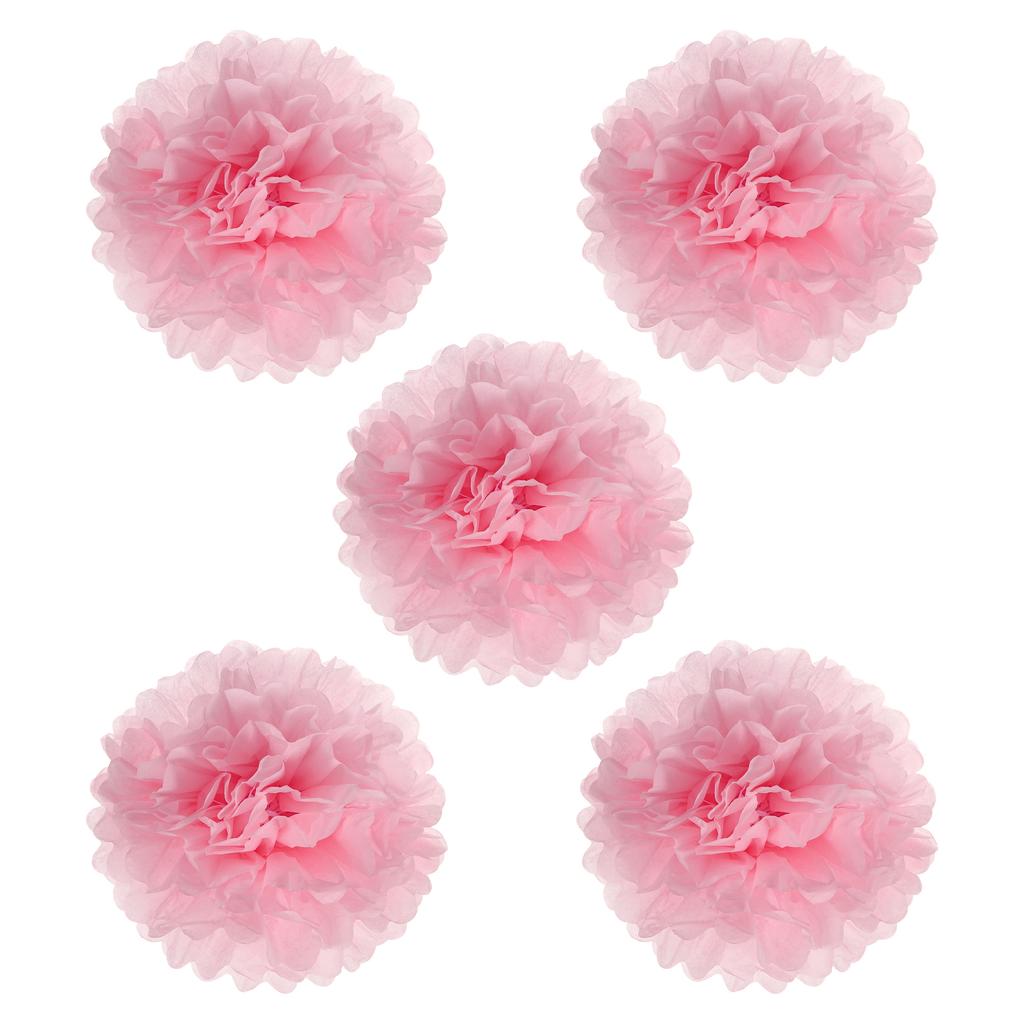 5 шт. Бумажные шары-цветы, тканевые помпоны, цветы для свадьбы, девичника, дня рождения, холостяцкой вечеринки, фоновое украшение 20 см