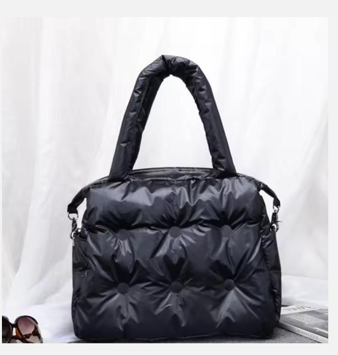 Хлопковая Зимняя Женская Сумка-Ведро на Пуху и Перьях, Дизайнерская Роскошная Сумка Бренда, sac a main, Bolsa Feminina, Сумка-Тоут на Плечо