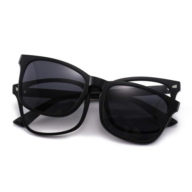 2325 Magnet Clip Rivets Frame Square Myopia Glasses 0 -0.5 -0.75 -1.0 -1.5 -2.0 -3.0 To -6.0